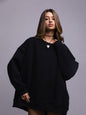 Women's Solid Color Round Neck Winter Polar Sweaters