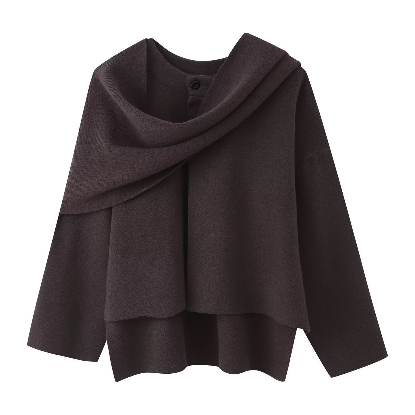 Women's Loose Leisure Cape Shawl Knitted Sweaters