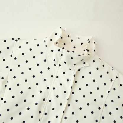 Summer Polka Dot Printed Long Sleeve Jackets