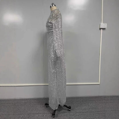 Hollow Out Dress Round Neck Slim Dresses