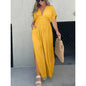 Solid Color Bat Sleeve Elastic Waisted Slimming Dresses