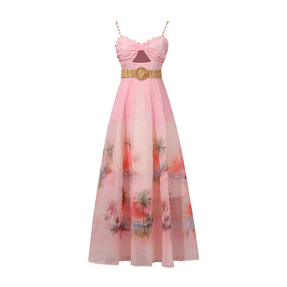 Women's French Gentle Sweet Style Suspender Dress Summer Sexy Dresses