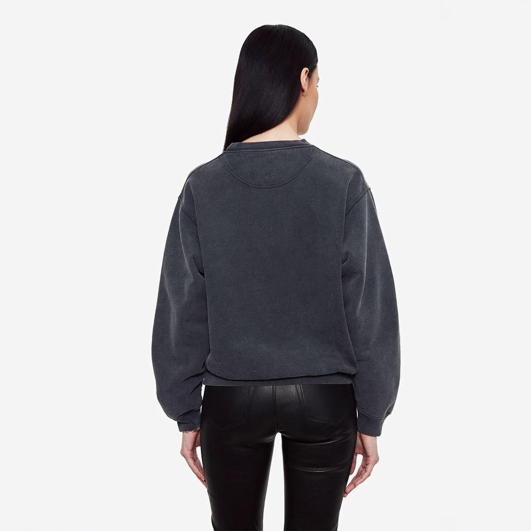 Women's French Minority Letter Printing Wash Water Sweaters
