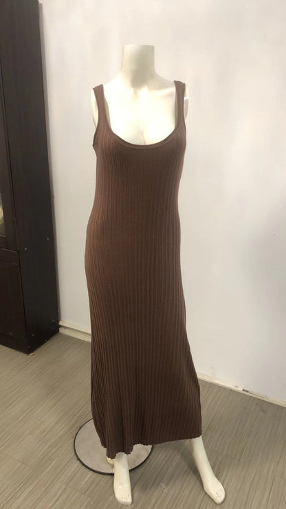Women's Beach Vacation Sexy Dress Knitted Sunken Dresses