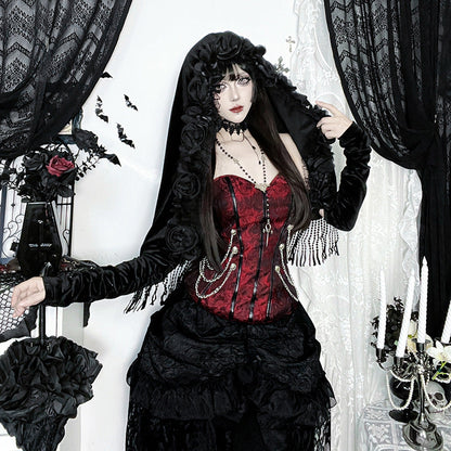 Veet Cloak Autumn Versatile Gothic Halloween Blouses