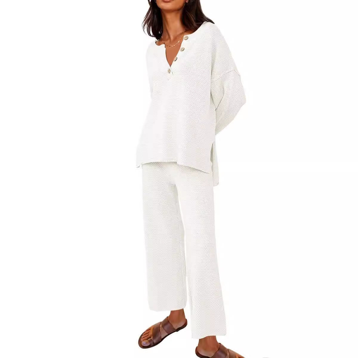 Women's Casual Two-piece Solid Color Fashion Suits