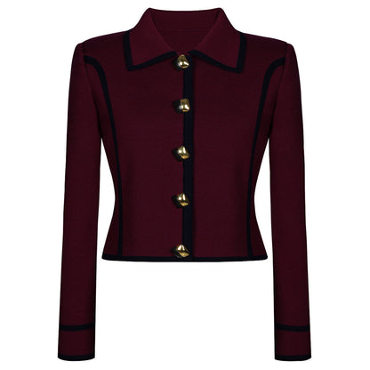 Creative Fashion Knitted Woolen Tup Straight Suits