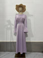 Women's Autumn Pleated Slimming Long Sleeve French Dresses