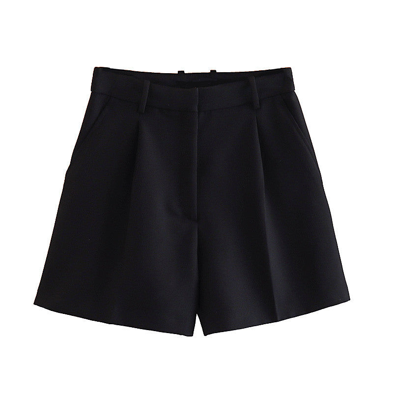 Women's Summer Fashion High Waist Pleated Casual Shorts