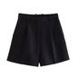 Women's Summer Fashion High Waist Pleated Casual Shorts