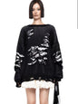Women's Large Loose Autumn Long-sleeved Pullover Woolen Sweaters