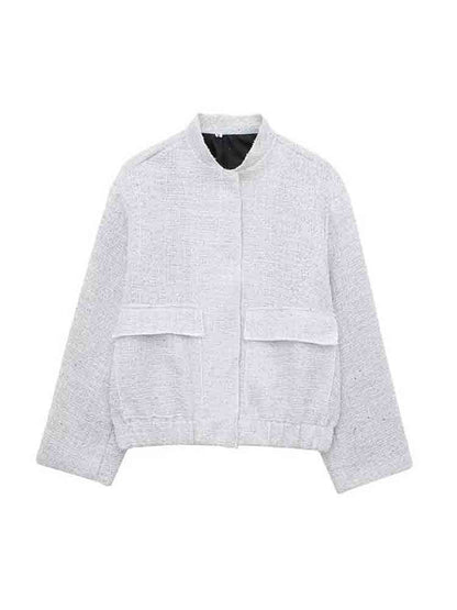 Women's Garden Collar Pockets With Hidden Buttons Coats