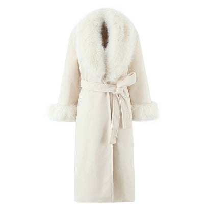 Women's Big Fur Collar Slim Fit Slimming Coats