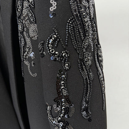 Graceful Fashionable Beads Rhinestones Green Collar Dresses