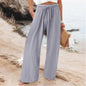 Outside Home Daily Date Pleated Thin Pants