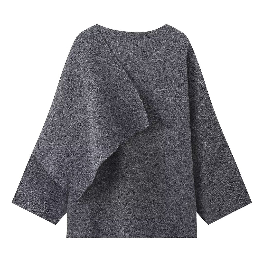 Women's Loose Leisure Cape Shawl Knitted Sweaters