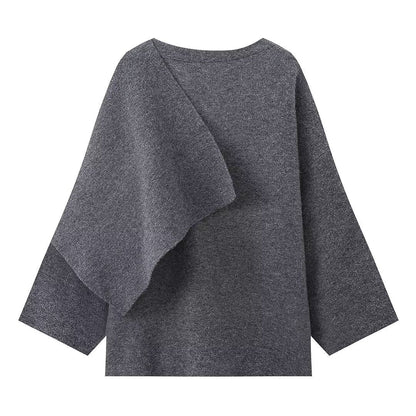 Women's Loose Leisure Cape Shawl Knitted Sweaters