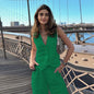 Women's Summer Cotton Linen Sleeveless Waistcoat Casual Fashion Straight Suits