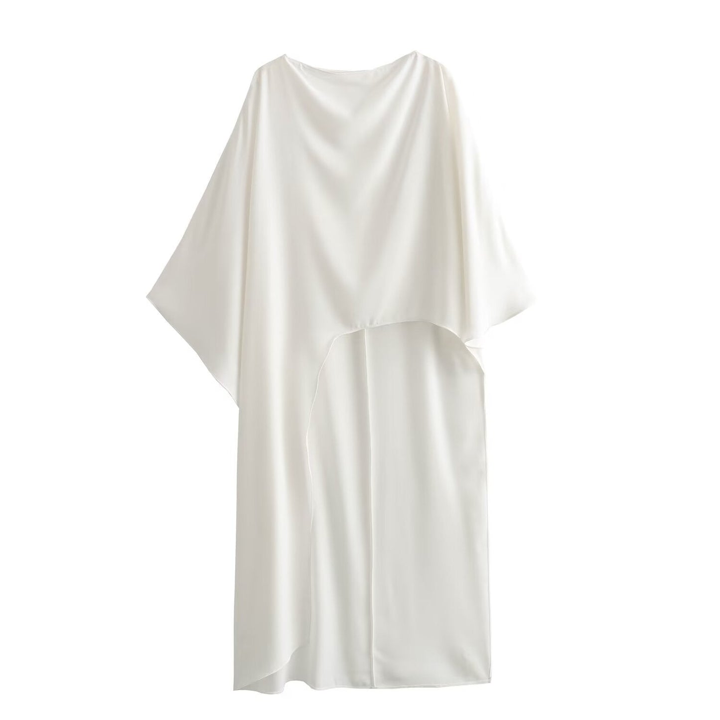Women's Autumn Lazy Versatile Asymmetric Cape Casual Dresses