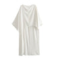 Women's Autumn Lazy Versatile Asymmetric Cape Casual Dresses
