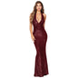 Women's Deep Sleeveless Halter Dress Pure Hot Dresses