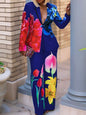 Women's Single Button Placket Casual Two-piece Set Suits