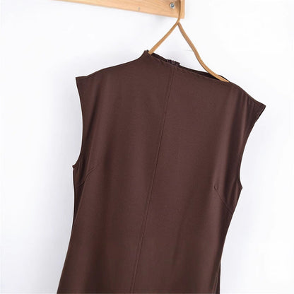 Women's Spring Sleeveless Casual Design French Fashion Dresses