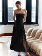 Spring Solid Color Sleeveless Tube Backless Tops