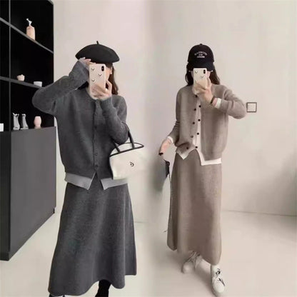 Women's Fashion Fake Two Pieces Contrast Color Suits