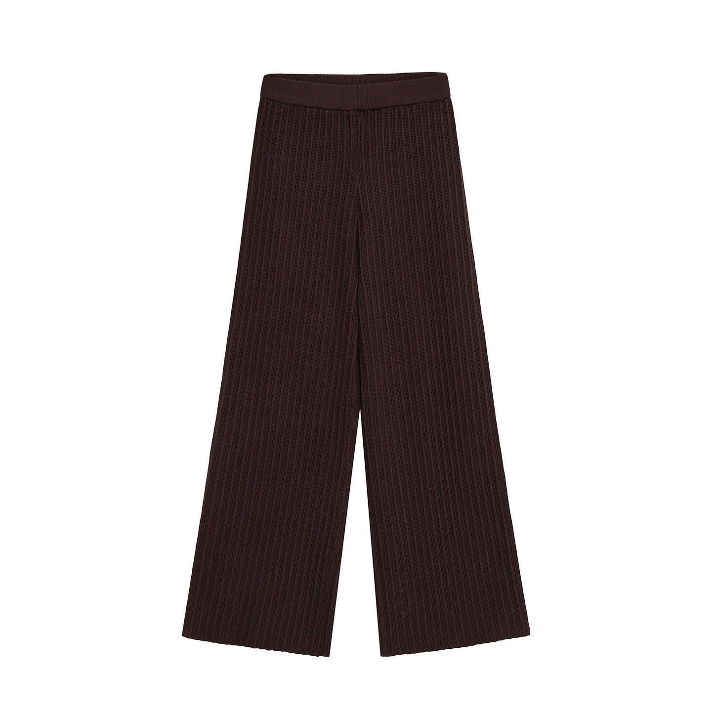 Glamorous Summer Short-sleeved Knitted Smart Trousers Suits