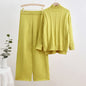 Craft Fashion Casual Wide Leg Two-piece Suits