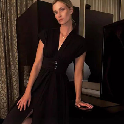 Women's Long Dress Retro Spaghetti Straps Elegant Fashion Dresses