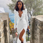 Women's Spring Sexy Reverse Car Side Lace Dresses