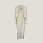Women's Elegant Metal Decorative Batwing Sleeve Knitted Elastic Long Dresses