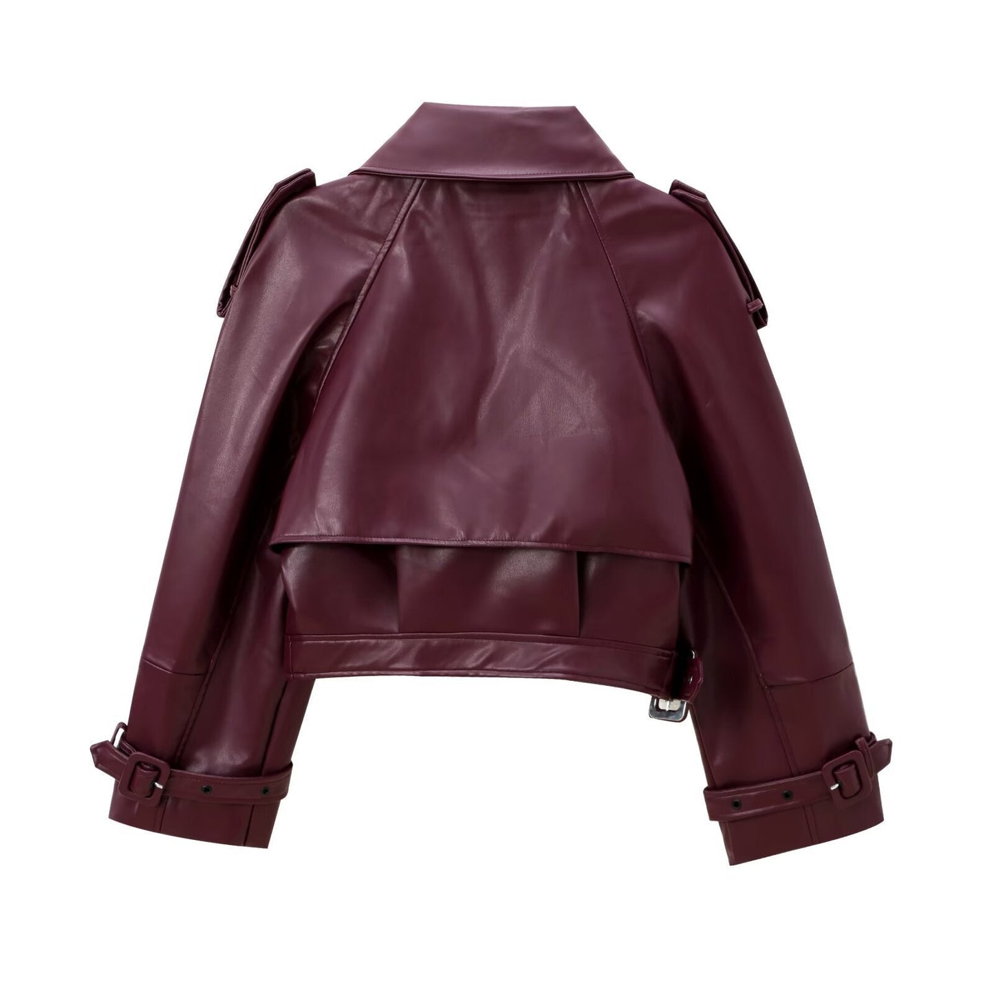 Women's Glamorous Fashion Shoulder Motorcycle Leather Jackets