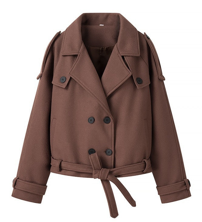 Women's New Elegant Versatile Fashion Woolen Coats