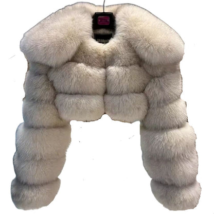 Fur Imitation Fox Lapel Warm Winter Coats