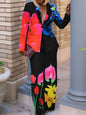 Women's Single Button Placket Casual Two-piece Set Suits