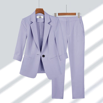 Women's Business Simple Solid Color Large Temperament Suits