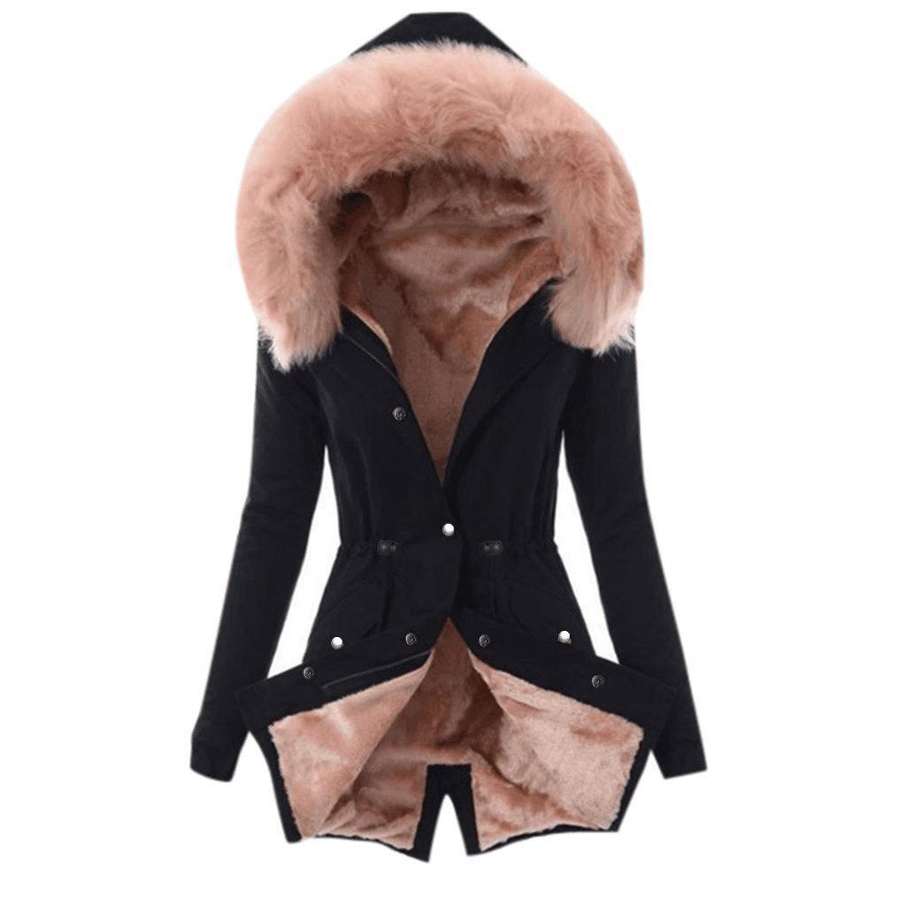 Women's Clothes Hooded Slim Fit Warm Zipper Coats