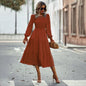 Women's Large Swing Dress Leisure Vacation Cinched Clothing