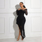 Women's Similar To Irregular Dress Solid Color Dresses
