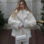 Women's Rabbit Leather Soft Fluffy Environmental Protection Coats