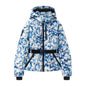 Women's Fashion Skiing Department Columns Cinched Hoodie Coats