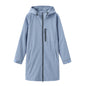 Women's Waterproof Windbreaker Hooded Long Sleeve Loose Coats