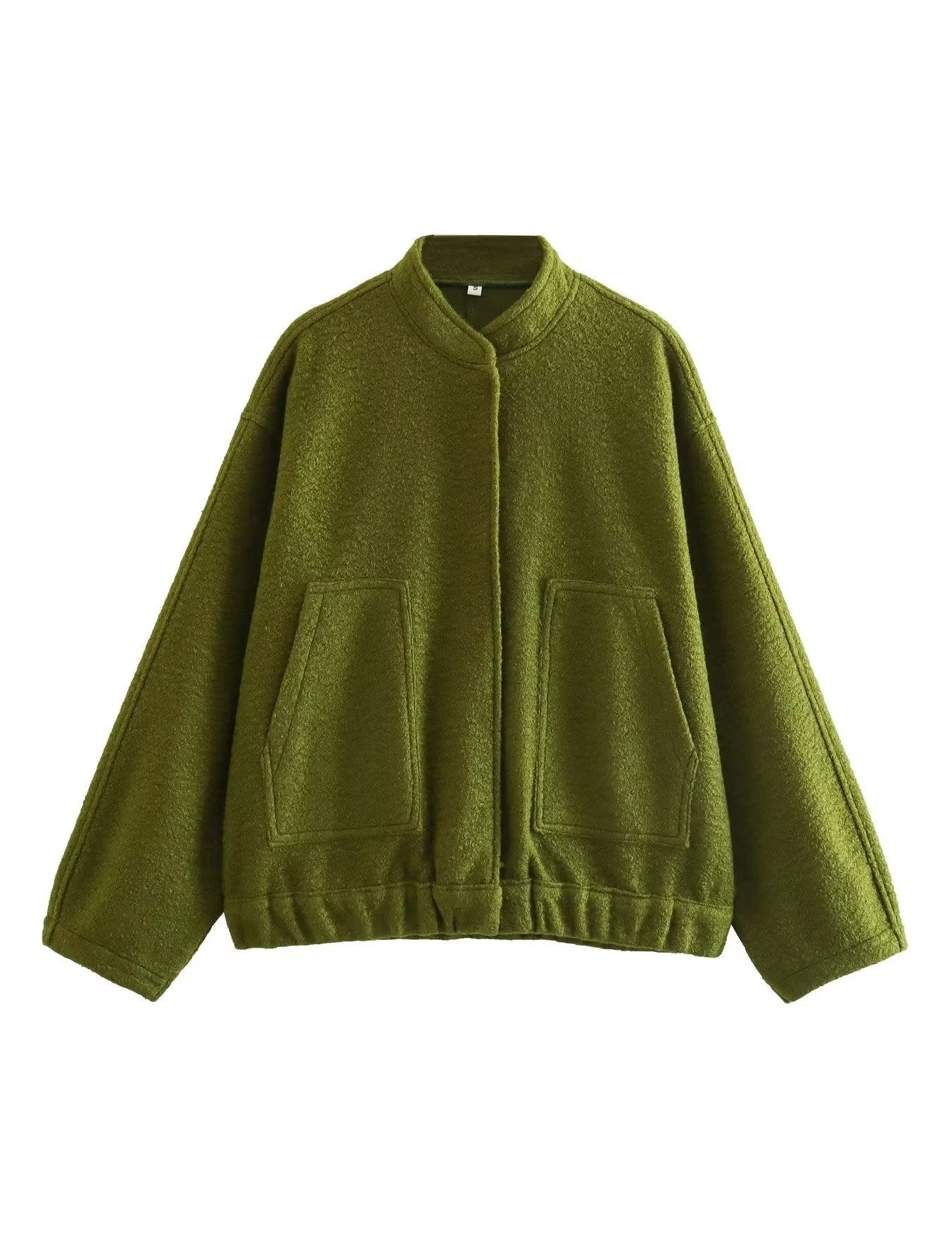 Women's Simple Versatile Stand Collar Zipper Casual Coats