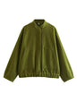 Women's Simple Versatile Stand Collar Zipper Casual Coats