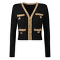 High Quality Fashion Knitted Sequin Bead Coats