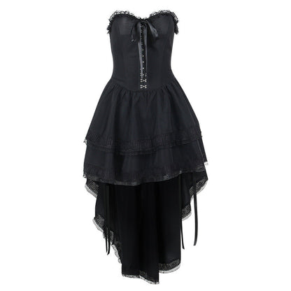 Women's Style Elegant Sexy Slim Gothic Waist Dresses