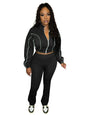 Women's Double Stitching Contrast Color Squeeze Fillet Blouses